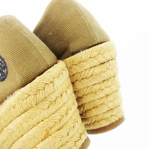 極美品 トリーバーチ ブラウンTORYBURCH size6 ウェッジソール TORY BURCH トリーバーチ 2つ折り財布 キラ シェブロン 90344