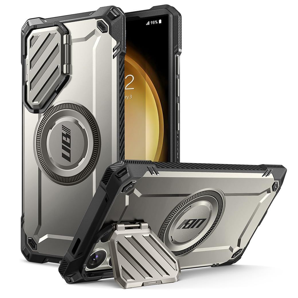 新品 SUPCASE Galaxy S24Ultra ケース 5G 2024年 SC-52E SCG26 ワイヤレス充電対応 カメラレンズ保護 スタンド機能 米軍MIL規格取得 Sペン対応 衝撃吸収 四角強化 アウトドア用 UBMagXTシリーズ