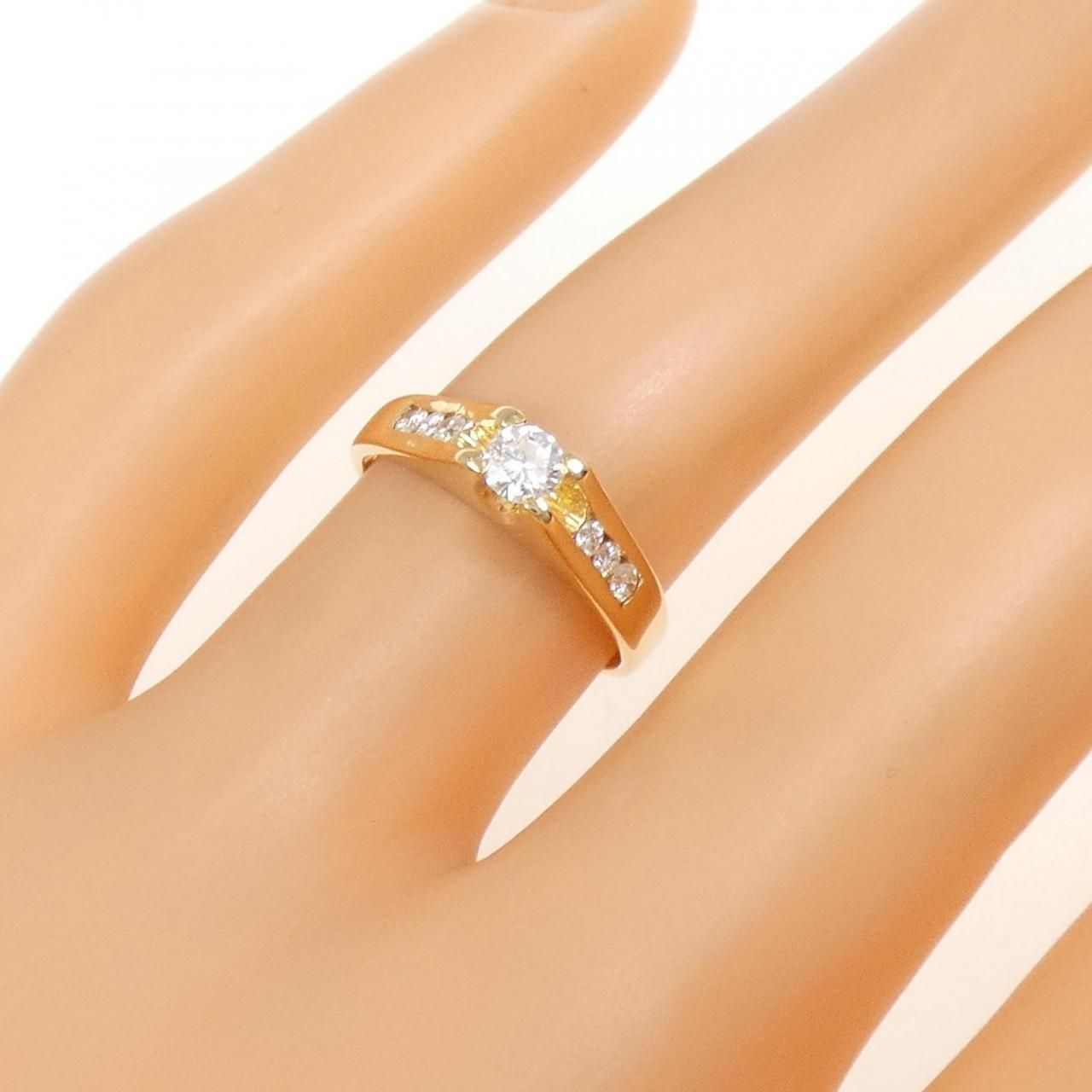 K18YG ダイヤモンド リング 0.14CT K18YG ダイヤモンド リング