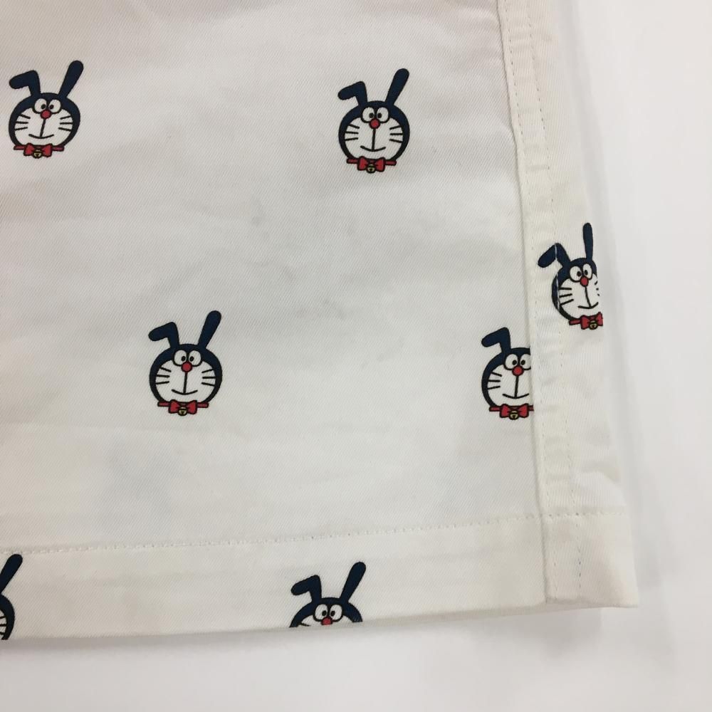 JACK BUNNY!! - ジャックバニー×ドラえもん スカート 白 うさ耳ドラえもん総柄 内側インナーパンツ ストレッチ レディース 2(L) ゴルフウェア Jack Bunny ジャックバニー×ドラえもん スカート 白 うさ耳ドラえもん総柄