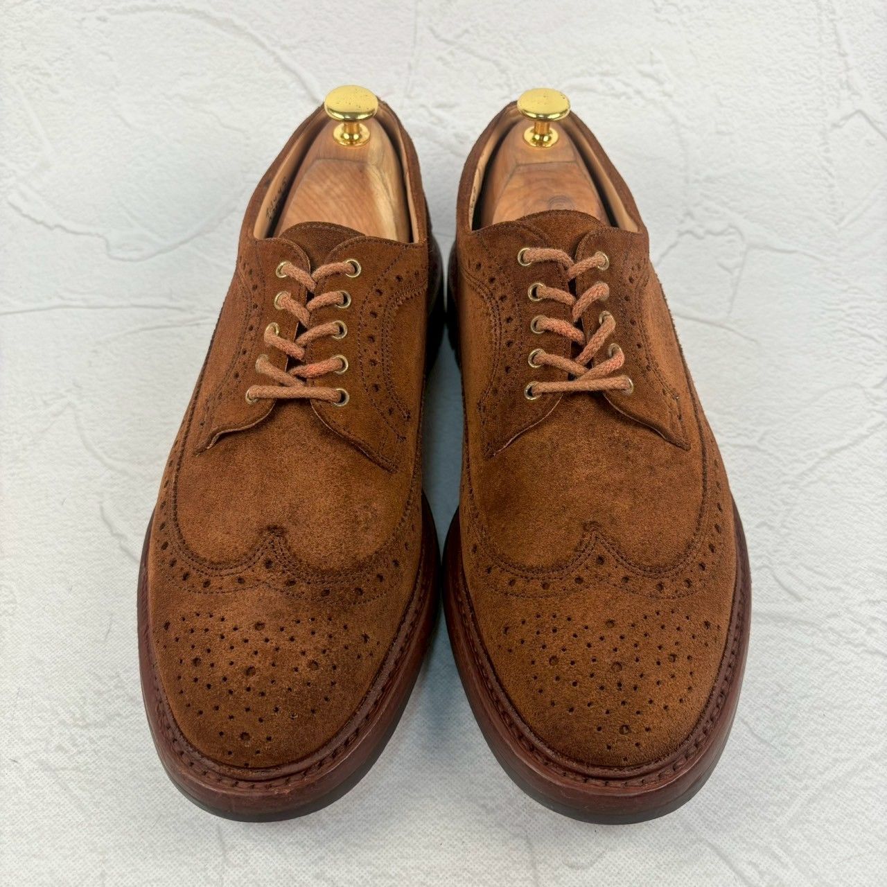 美品】Tricker's トリッカーズ Bourton バートン スエード 茶 8h 美品】Tricker's トリッカーズ Bourton バートン スエード 茶 8h