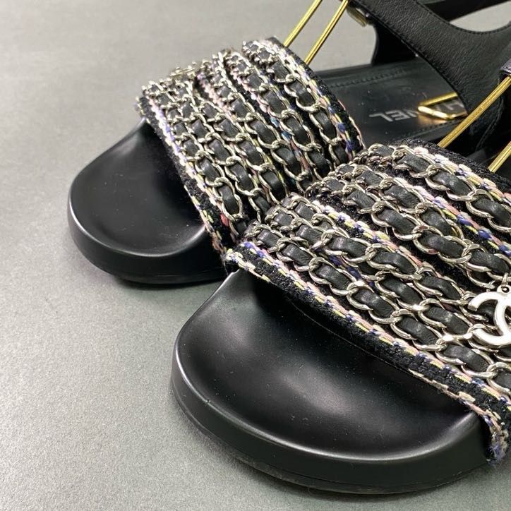 4f4 CHANEL シャネル ココマークチャーム付き 6連チェーン