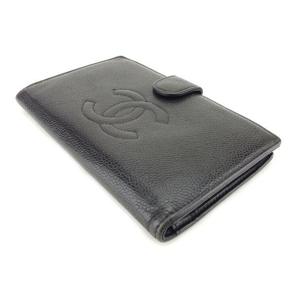 CHANEL シャネル キャビアスキン がま口 折り財布 ココマーク ブラック 楽天市場】【財布】CHANEL シャネル キャビアスキン がま口 ガマ