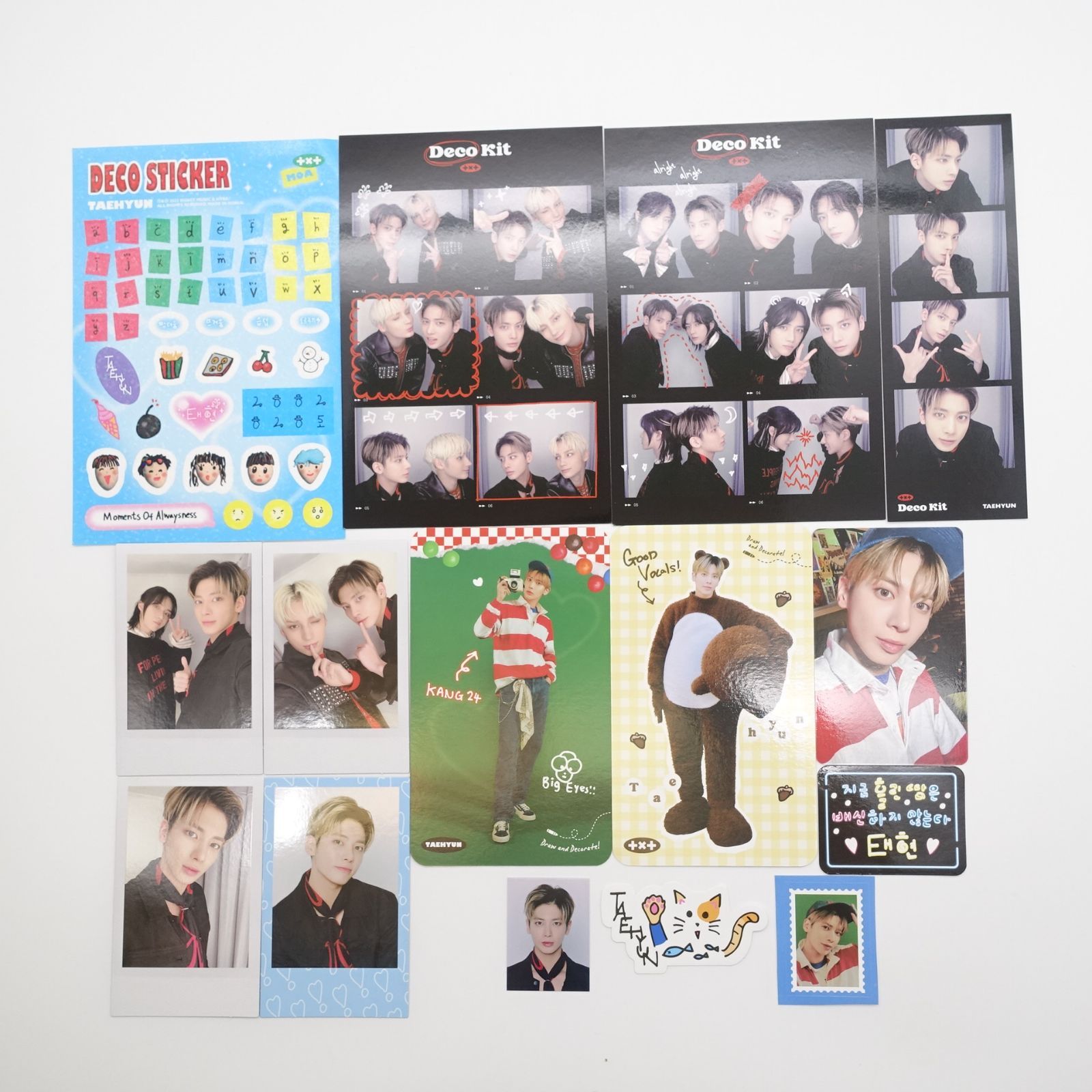 TXT テヒョン TaeHyun デコキット Deco kit 2022ポスカ チェキ TXT テヒョン TaeHyun デコキット Deco kit 2022ポスカ チェキ