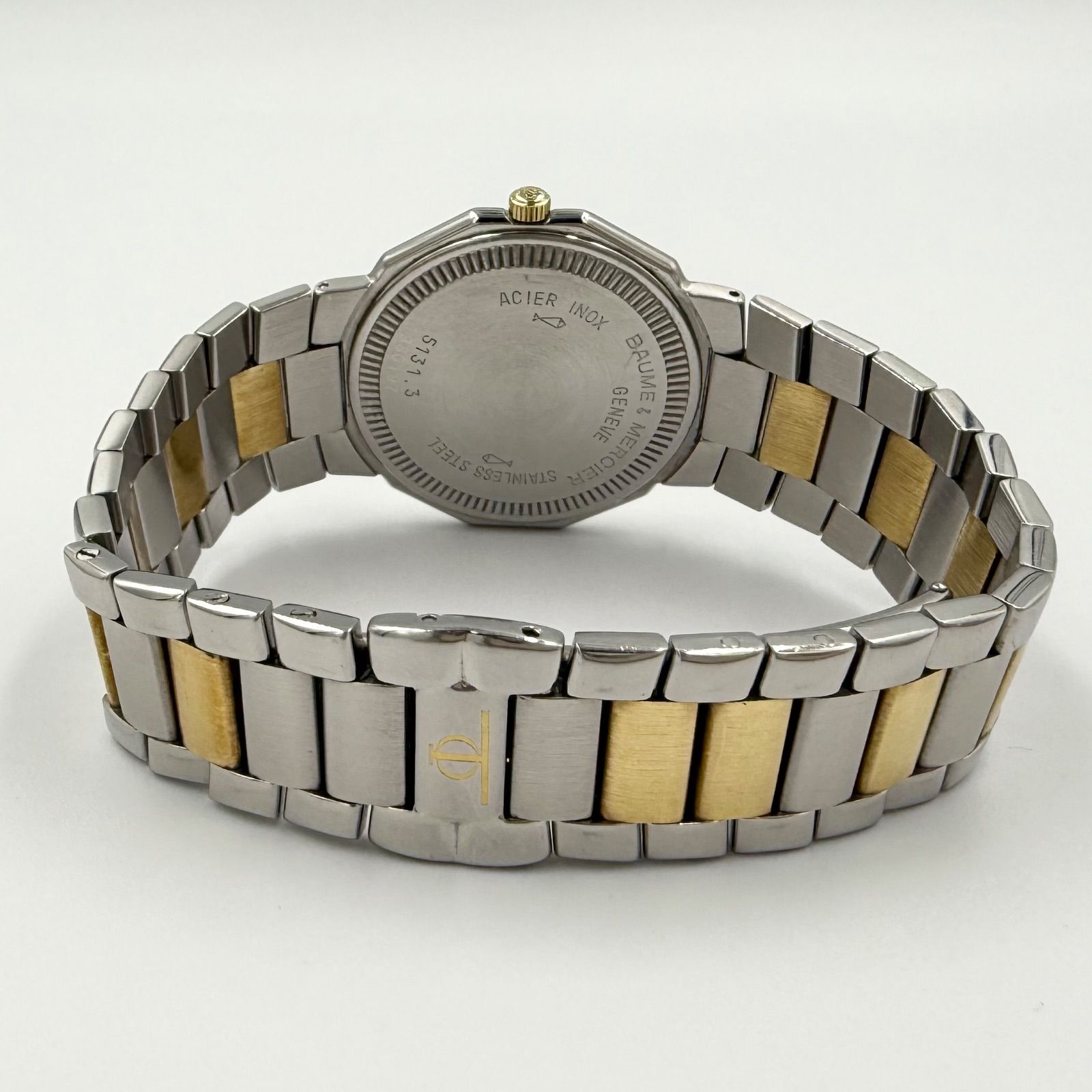ボーム＆メルシェ Baume & Mercier 5131.3 リビエラ デイト YGコンビ 