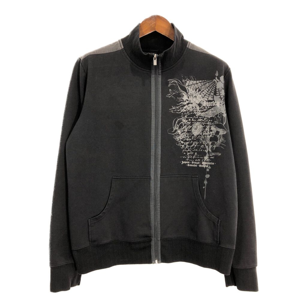 Hurley ハーレー フルジップ スウェット ブラック (メンズ L) 中古 古着 S6423