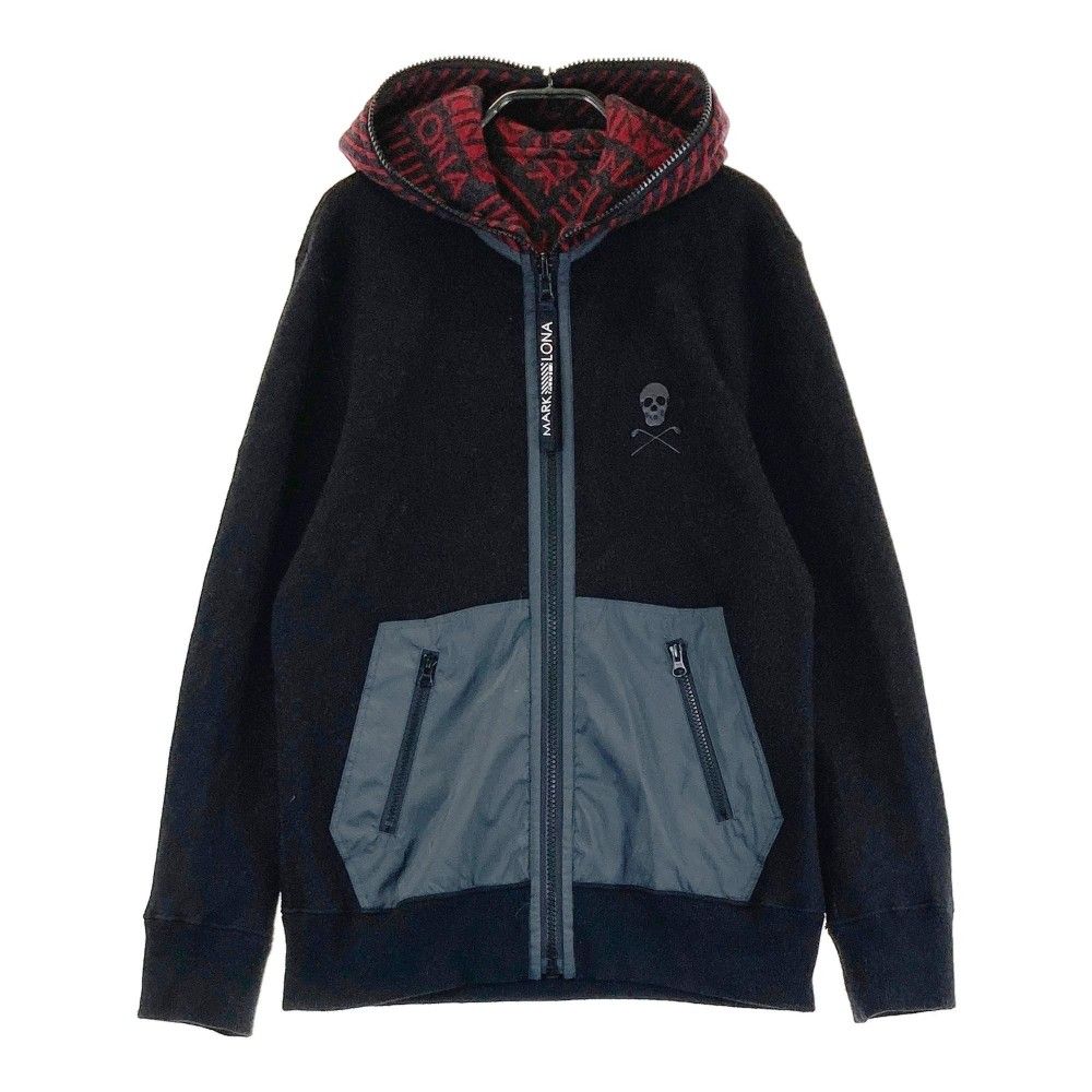 サイズ 48 MARK-LONA マークアンドロナ リバーシブル ニットジャケット ブラック系 240101540864 ゴルフウェア メンズ ストスト