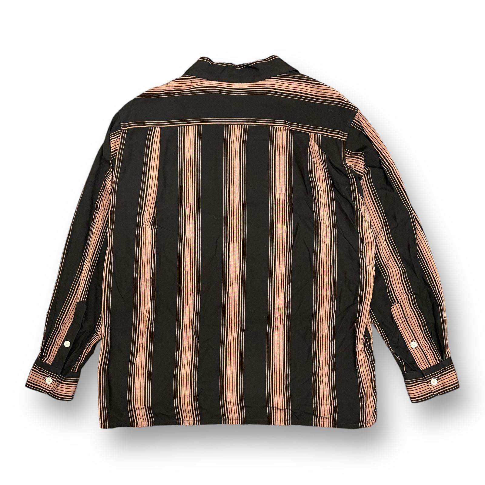 WACKO MARIA 22AW L/S ストライプオープンカラーシャツ
