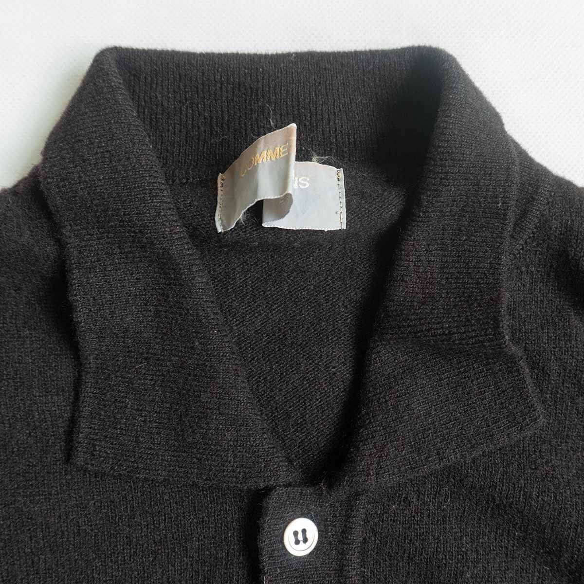 90年代】COMME des GARCONS HOMME【90S ニットポロ】ブラック ニット 