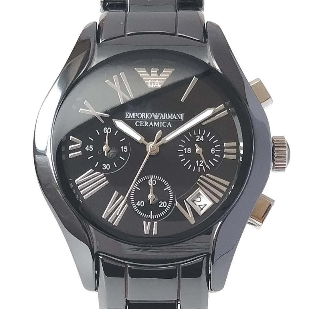 レディース腕時計ブラック新品エンポリオアルマーニ美しいセラミック黒