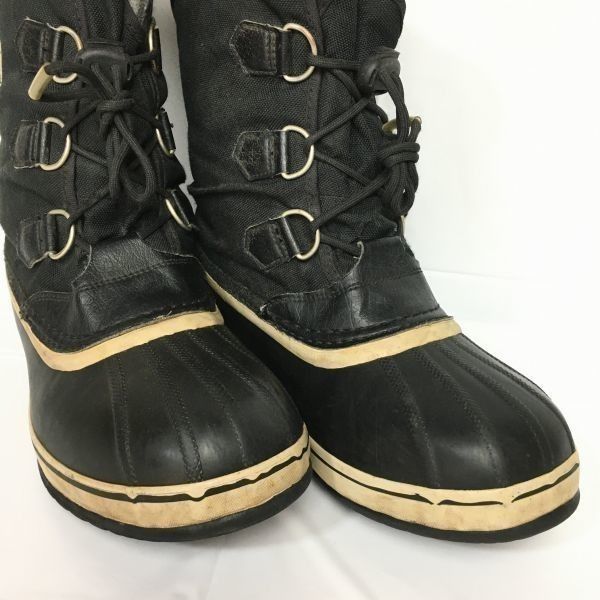 SOREL/ソレル スノーブーツ ライナー付き size7 24.5-25.0-25.5 〈黒
