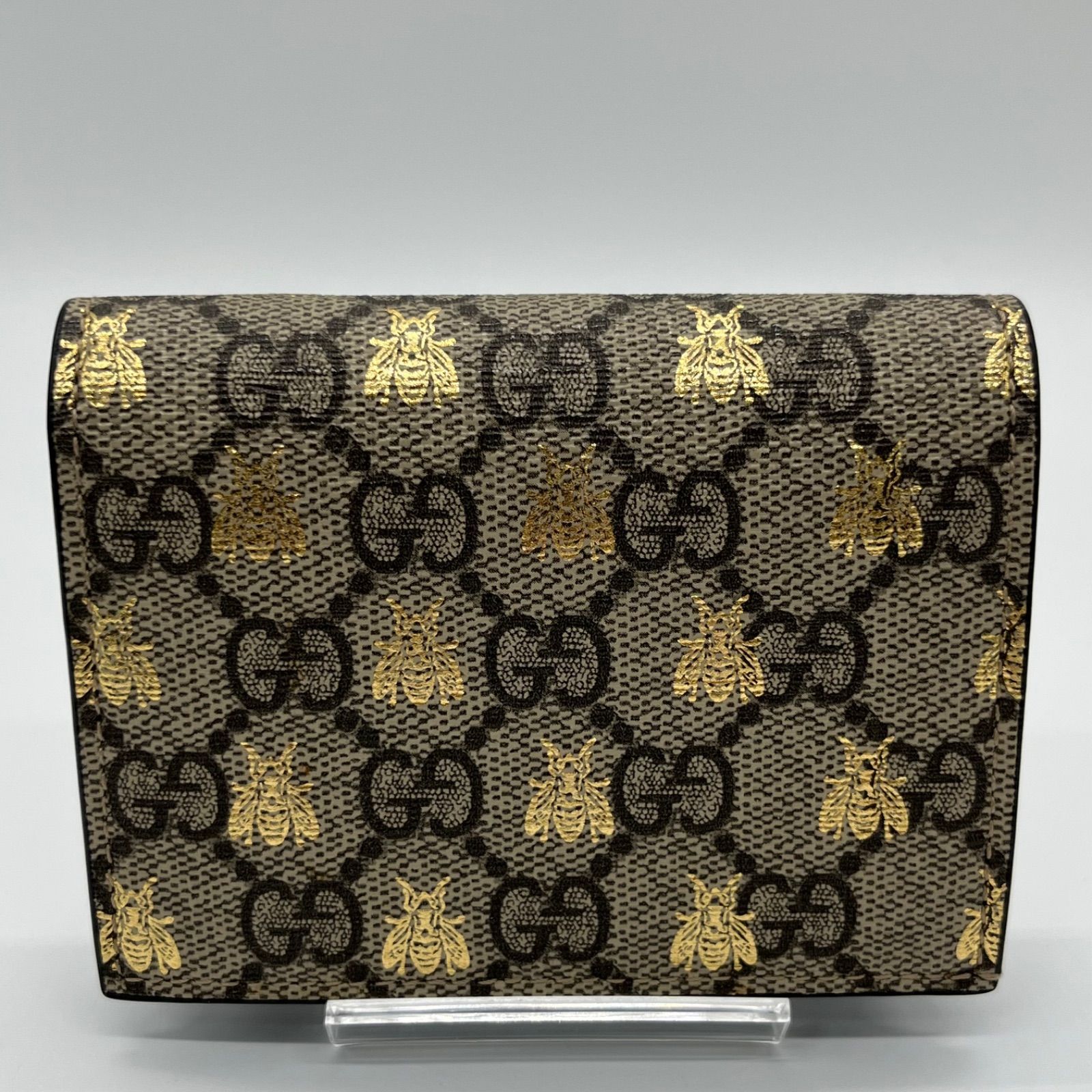 未使用】希少品 / GUCCI グッチ Bee ビー GGスプリームコンパクト 