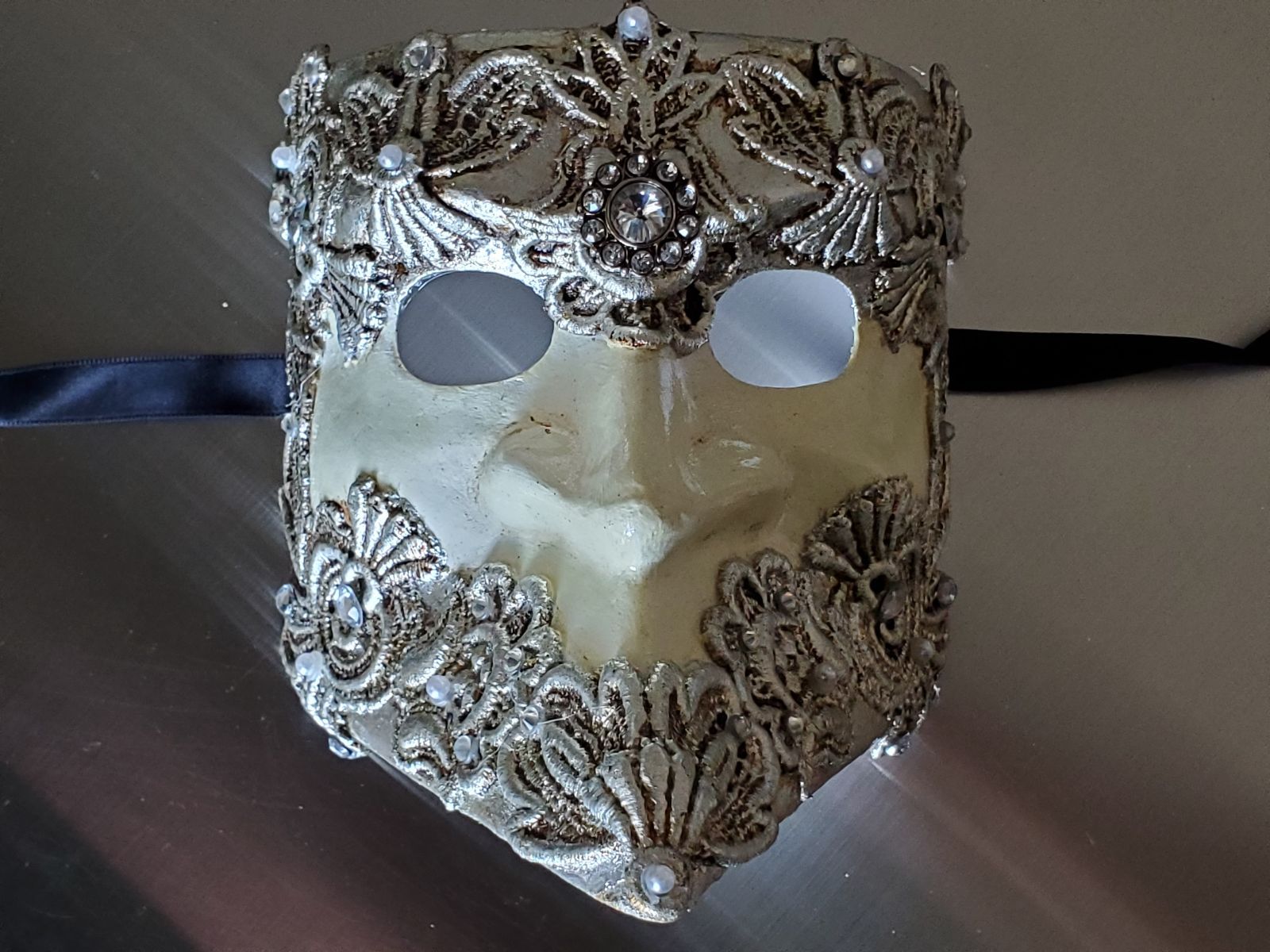 ベネチアンマスク Colombina Macrame Gold Venetian Colombina Macrame