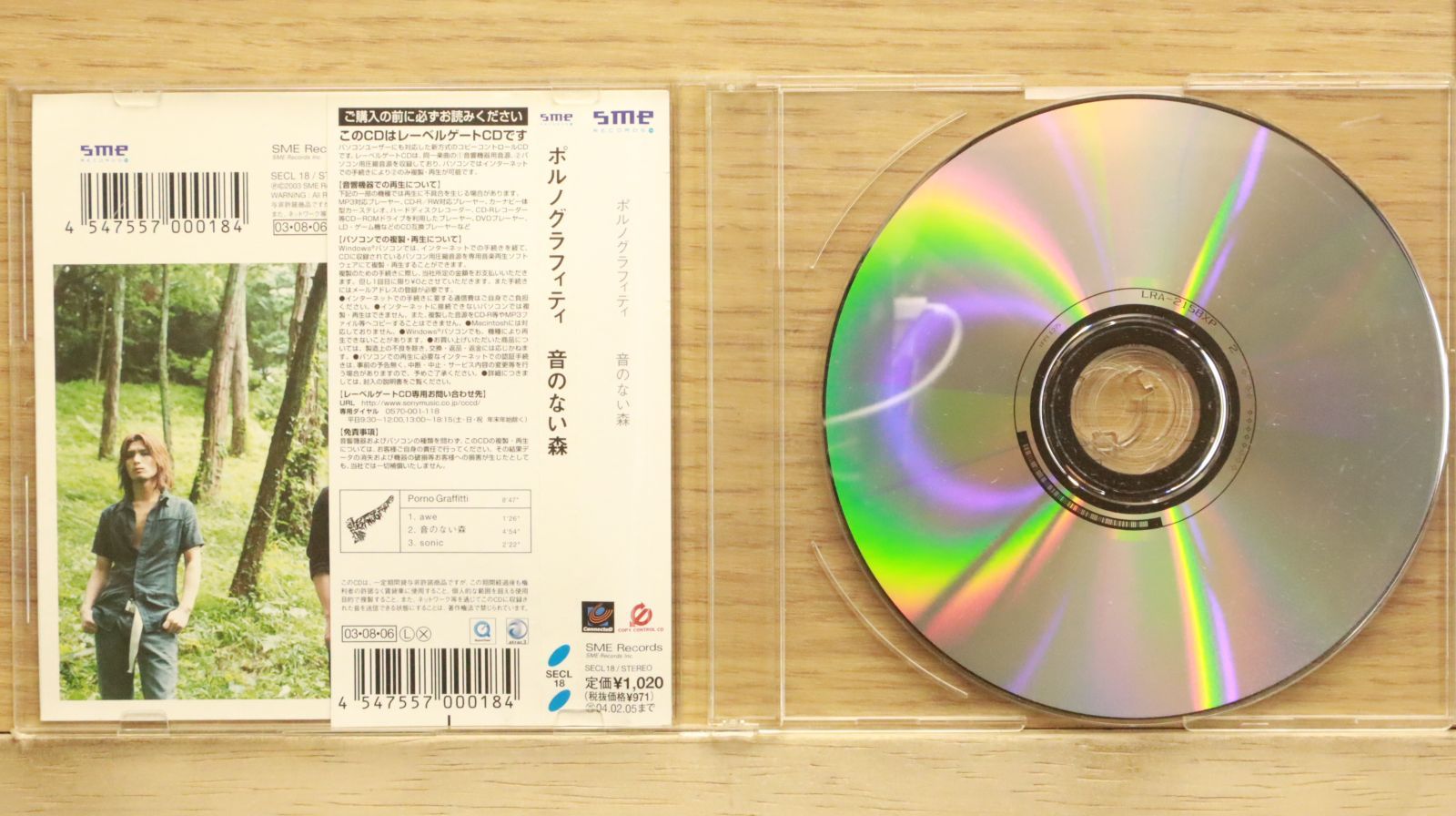 国内盤CD☆ポルノグラフィティ/Pornograffitti□ 音のない森