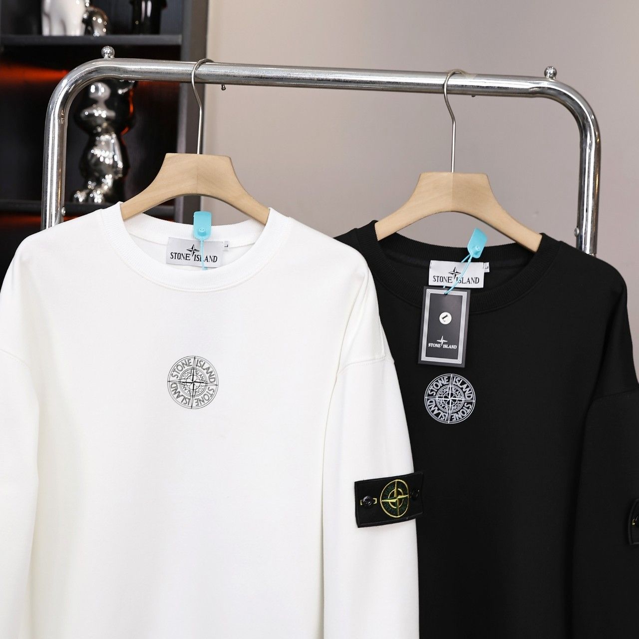 Stone Islandストーンアイランド 定番クルーネックスウェット カップル 