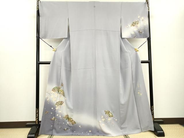 平和屋着物●訪問着　花松文　暈し染め　金彩　正絹　逸品　AAAZ0110zg 平和屋着物○訪問着 花松文 暈し染め 金彩 正絹 逸品 AAAZ0110zg