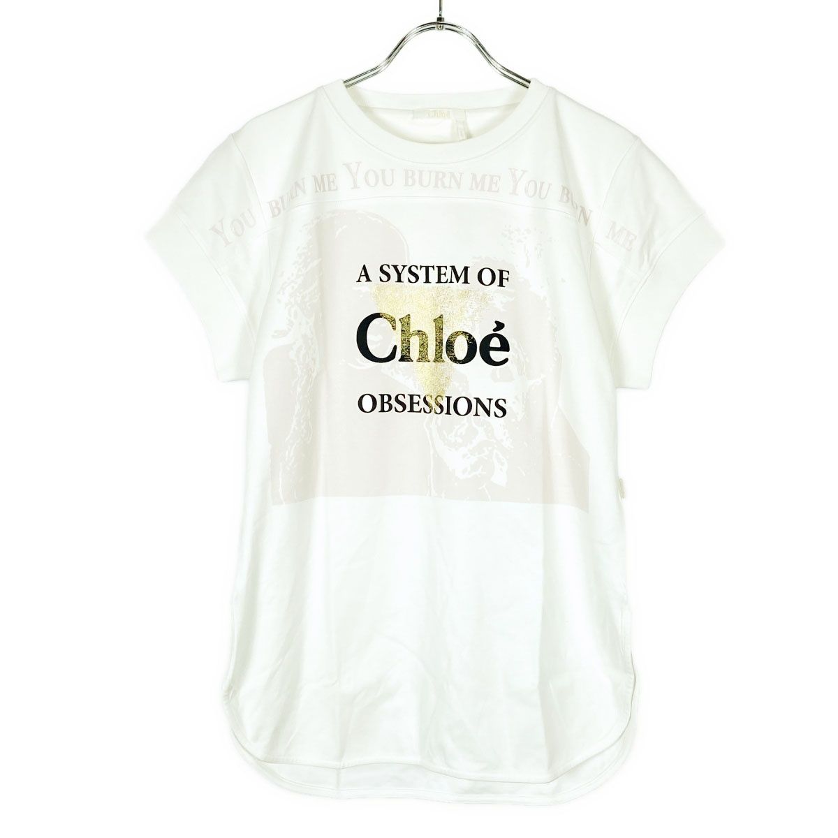 Chloé ホワイト Tシャツ ロゴプリント Chloé Cropped Boxy Logo T Shirt In Cotton Jersey | Chloé US