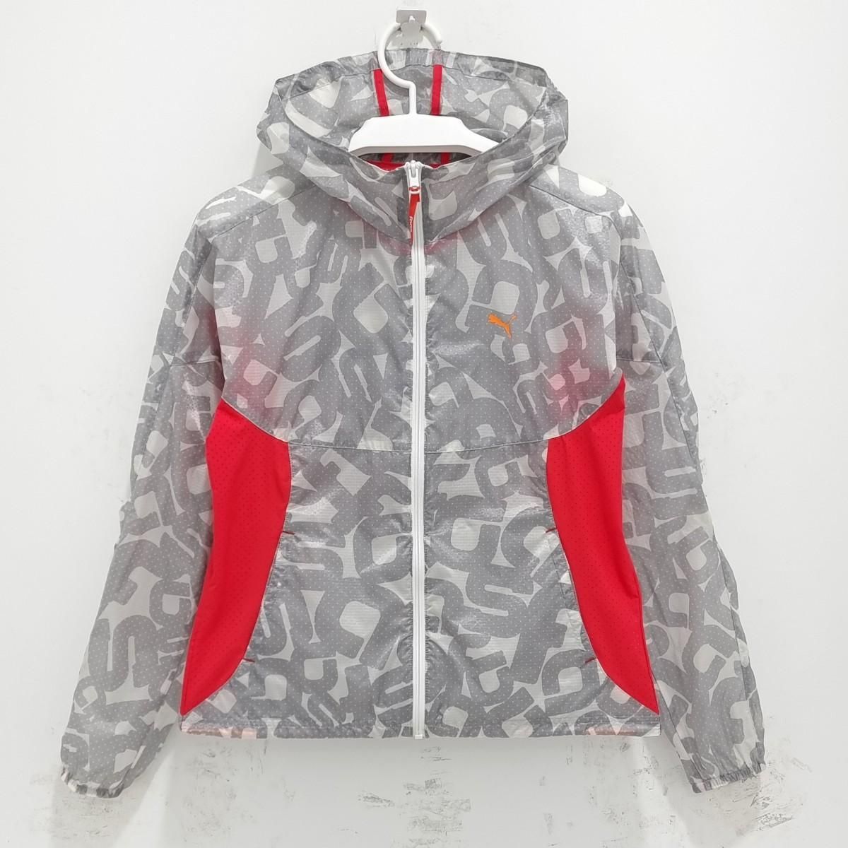 【雷市場（ポンジャン）商品韓国直送】PUMA(プーマ) レディース ウィンドブレーカー ウィンドランナー ジップアップパーカー フード付き ブルゾン ジャケット アウター L