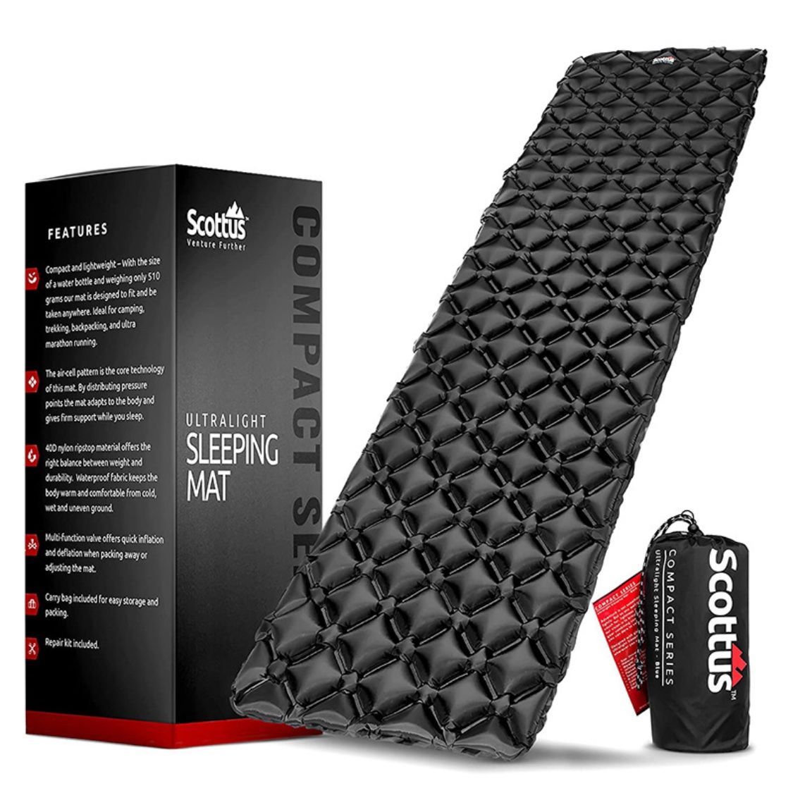 アメリカULTRALIGHT SLEEPING MAT 超軽量小型　エアマット
