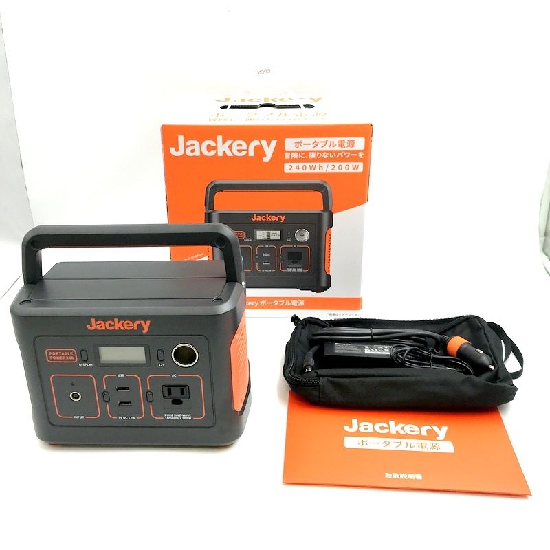 Jackery ポータブル電源 240 大容量 充電 防災 アウトドア キャンプ 軽量 車中泊 TA0649◇ - メルカリ