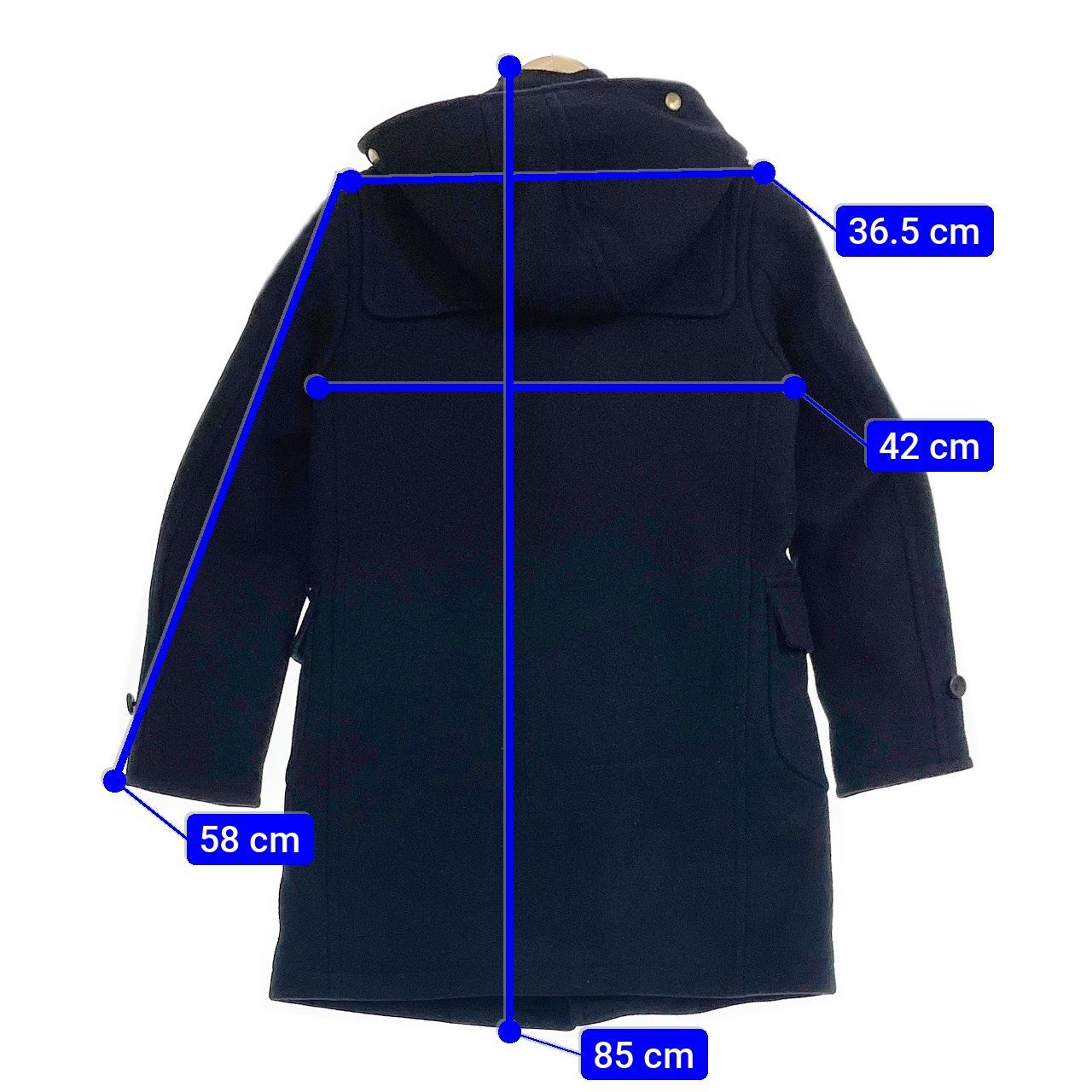 SCYE サイ ダッフルコート ネイビー 36