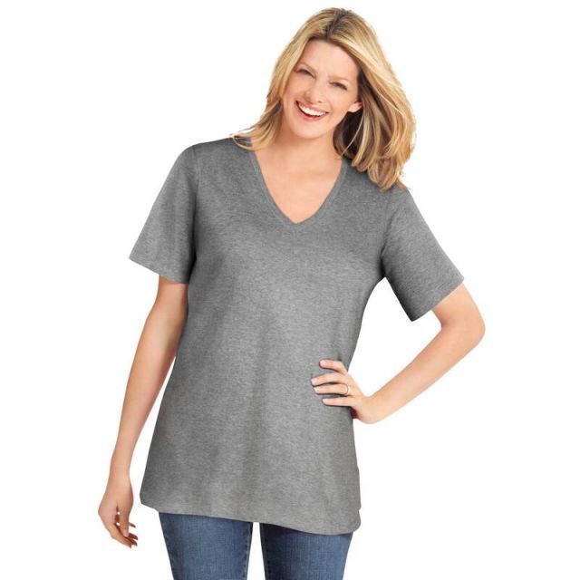 ウーマン ウィズイン レディース Tシャツ トップス Woman Within Women's Plus Size Layered-look Print Tunic 送料無料 ウーマン ウィズイン レディース Tシャツ トップス Woman