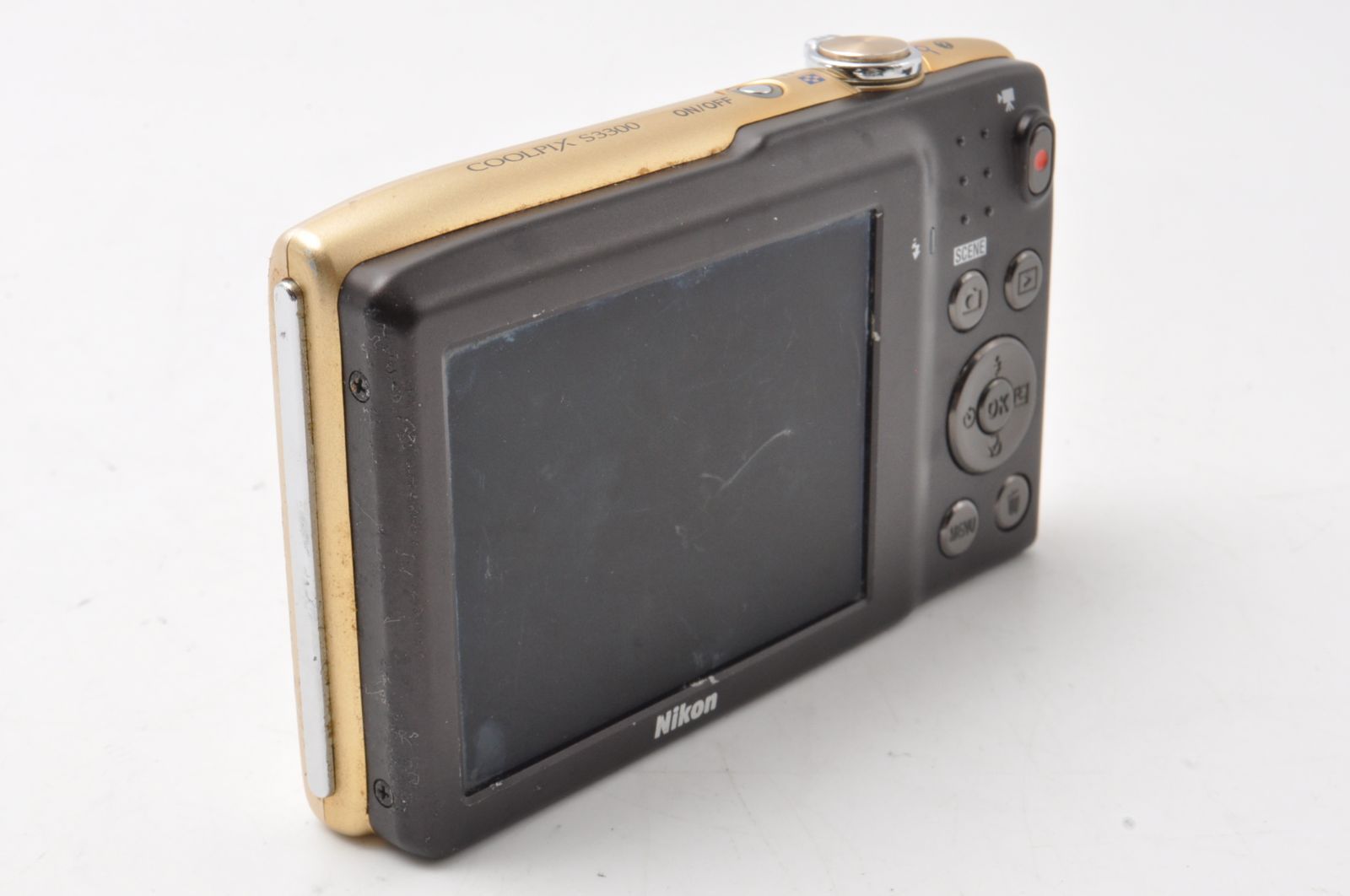 Nikon ニコン COOLPIX クールピクス S3300 gold デジカメ ※動作確認