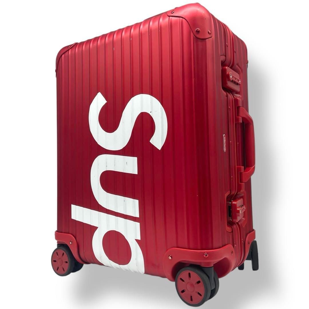 RIMOWA リモワ supreme シュプリーム コラボ キャリーケース ロゴ トラベル トパーズ レッド