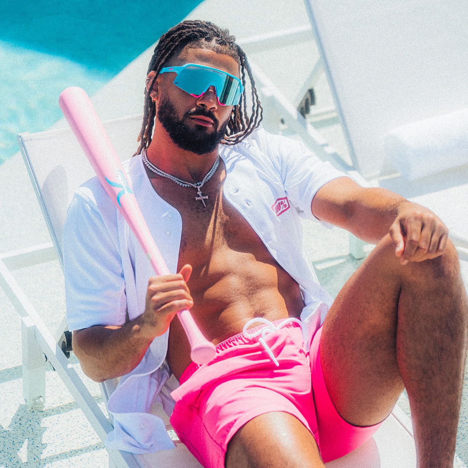 ワンハンドレッド 100％ サングラス MLBモデル S3 61005 00002カラー