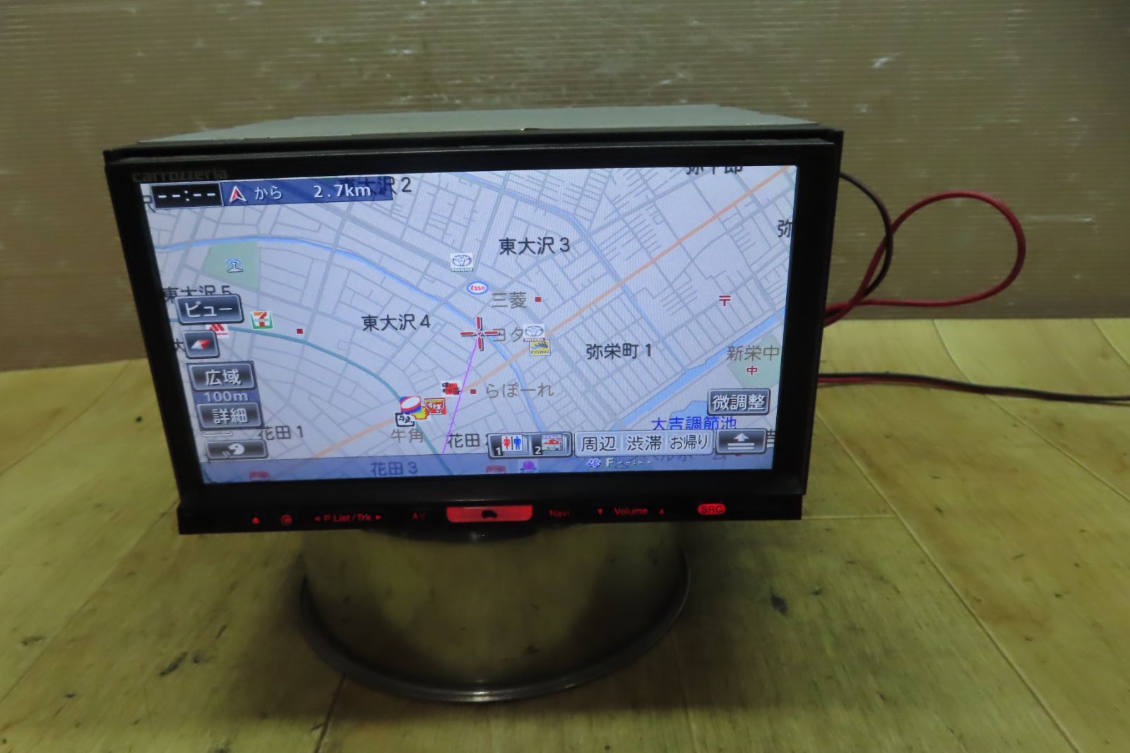 タッチパネル正常 付 F2197|カロッツェリア AVIC-HRZ990 HDDナビ 地図2010年 地デジTVフルセグ内蔵 CD DVD再生OK