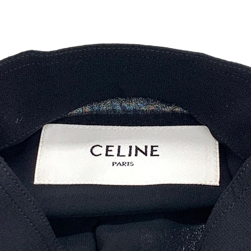 未使用 セリーヌ CELINE ワンピース サファリドレス シルク ブラック