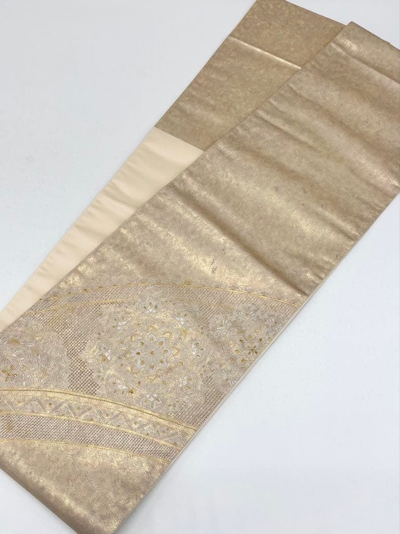 蘇州刺繍 相良刺繍 汕頭刺繍 袋帯 金糸 正絹 お太鼓柄 - メルカリ