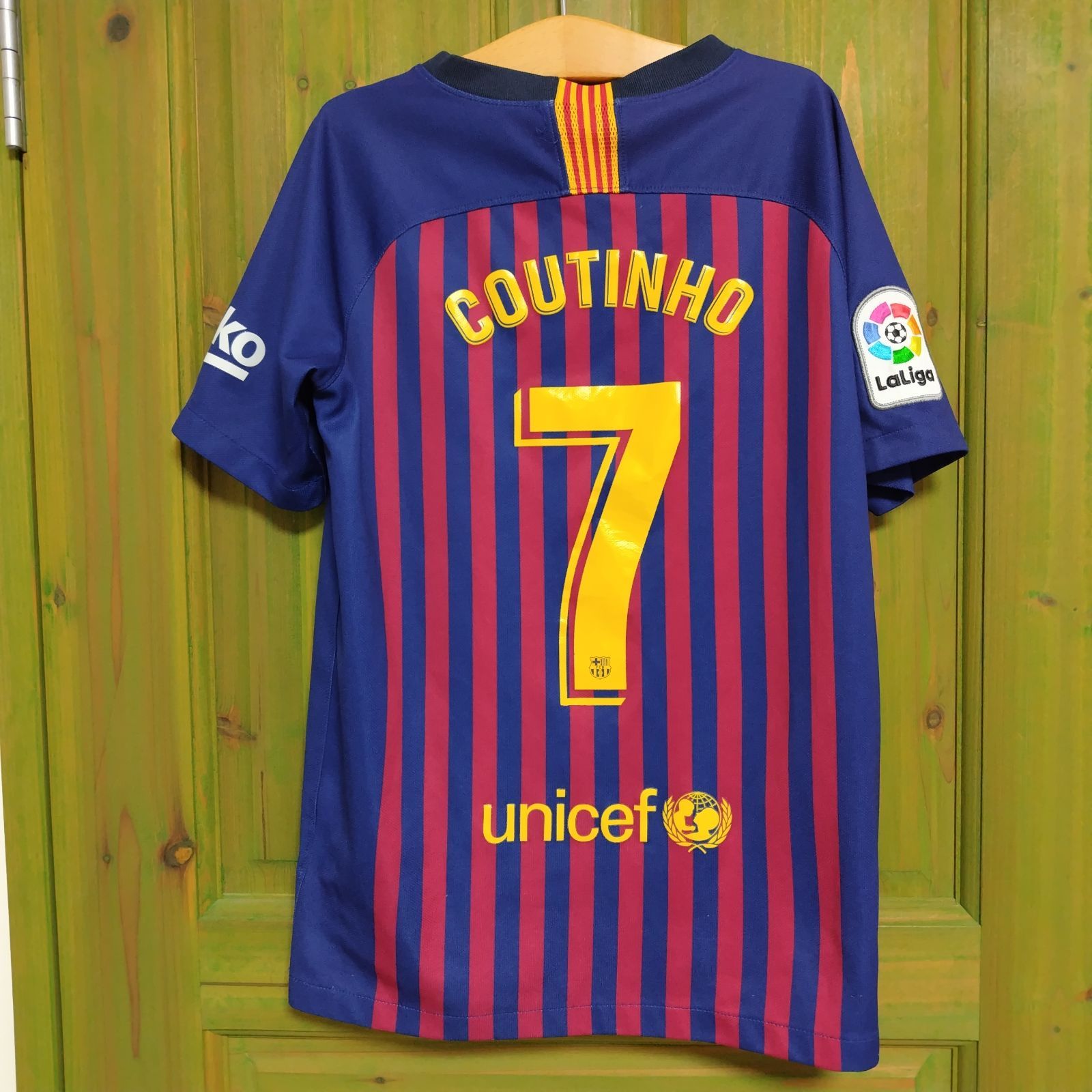 FCバルセロナ ユニフォーム Coutinho 7番 NIKE ナイキ 刺繍 ワッペン