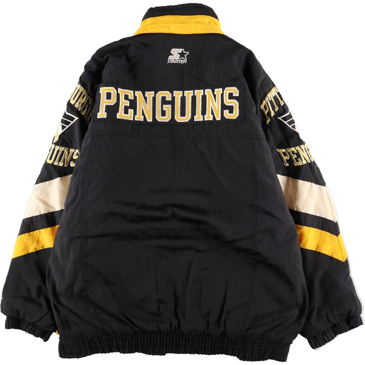 LOGO 7 NHL PITTSBURGH PENGUINS ピッツバーグペンギンズ バック刺繍 中綿ジャケット メンズL /eaa393651