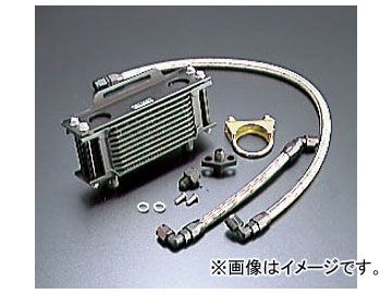 2輪 アクティブ セトラブ・アールズ ストレートオイルクーラーキット ＃6 4.5インチ10段 ブラック 14053510B JAN：4538792011400 ヤマハ SR400 ～2005年