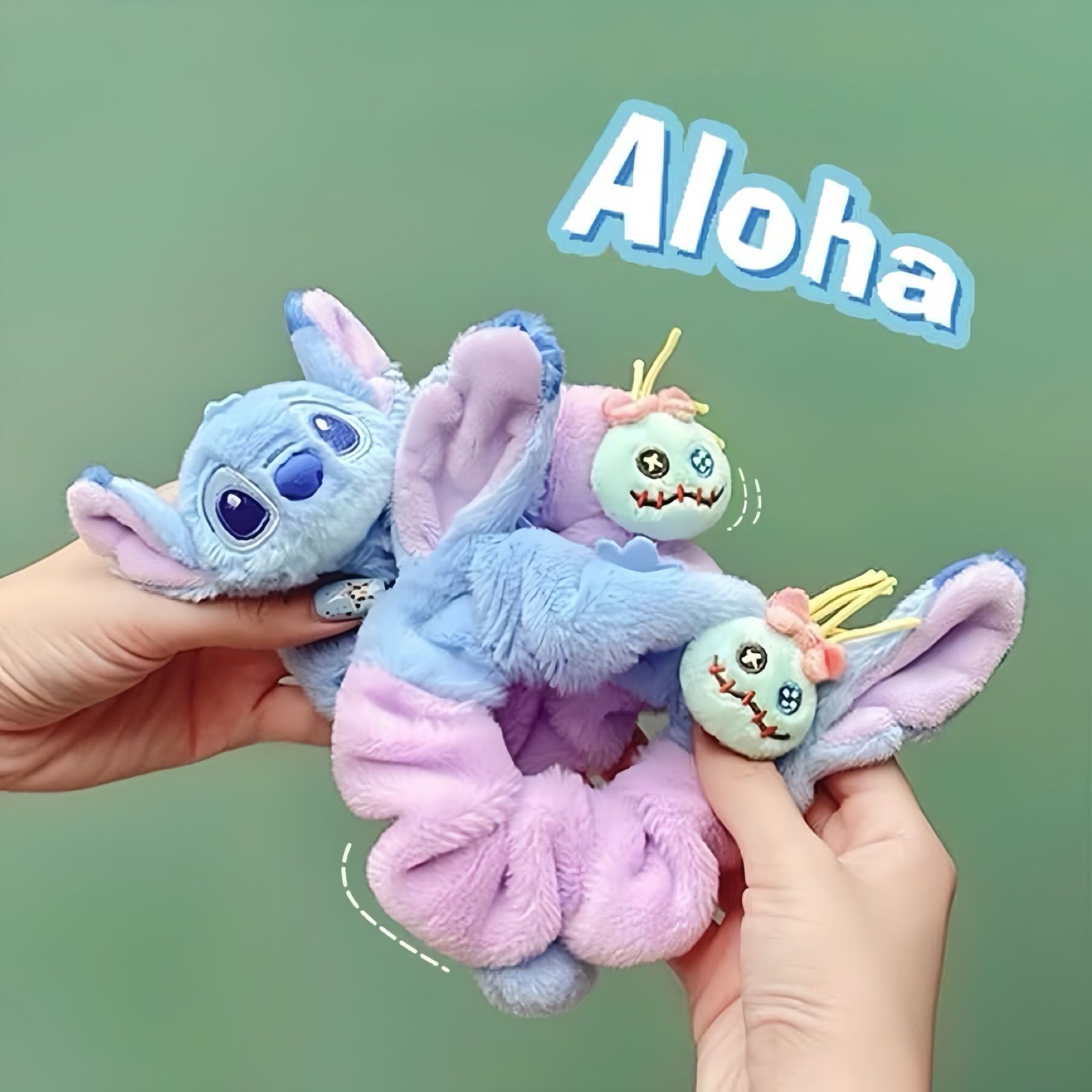 新品未使用 スティッチ stitch スクランプ シュシュ ヘアゴム