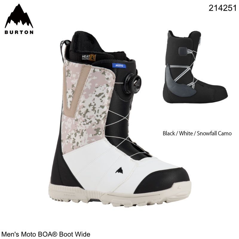 Snowboarding Footwear Burton Men's Moto Black Snowboard Boots