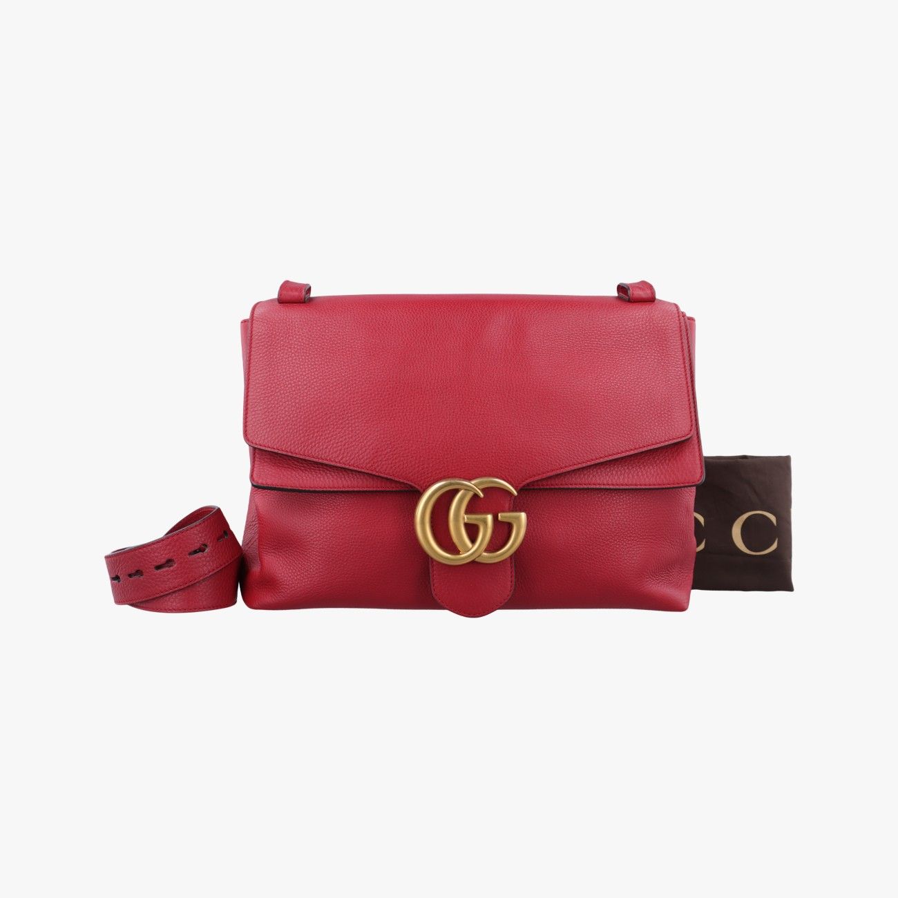 グッチGucciGGマーモントレッドレザー400245G018815364