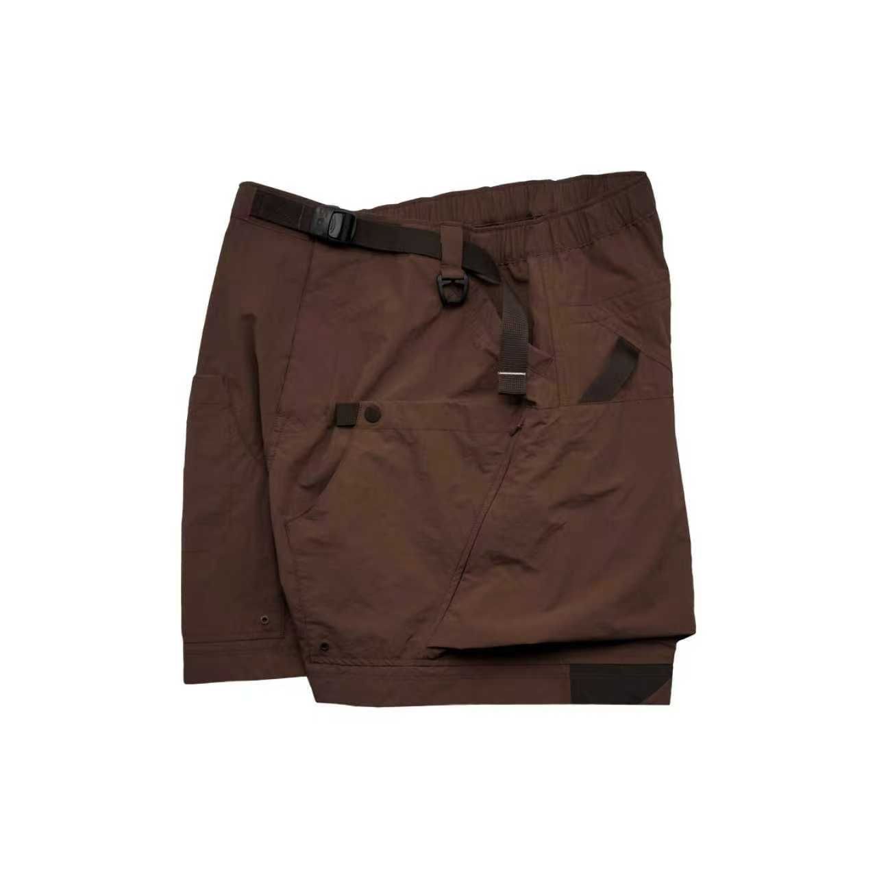  STRL 25 SS アシンメトリー大容量ポケット 撥水調節 アウトドアカーゴショーツ ショートパンツ ハーフパンツ パンツ