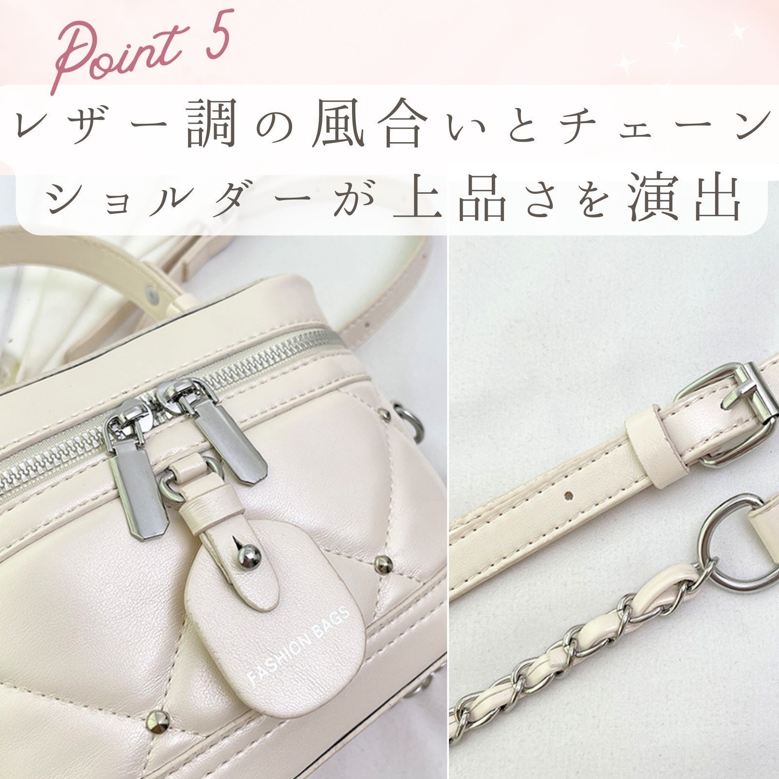 Mサイズ／キルティングショルダーバッグ＋ポーチ／silver SILVER BULLET エフェクトバッグ メンズ レディース 鞄 キルト