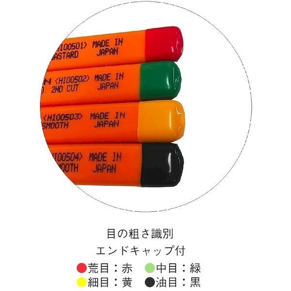 【新品・7営業日以内発送】【即納在庫品】ツボサン TSUBOSAN HI005-01 組ヤスリ ５本組 平 荒目 HI00501【沖縄離島販売不可】