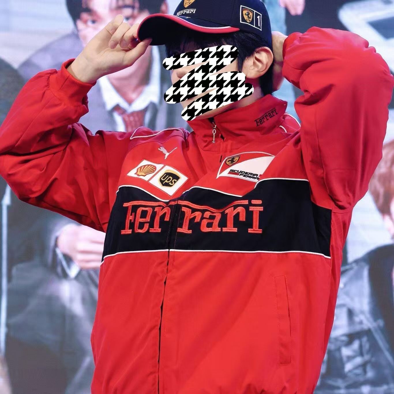 Ferrari フェラーリ F1 レーシングジャケット ブルゾン 刺繍　中綿 Ferrari フェラーリ F1 レーシングジャケット ブルゾン 刺繍