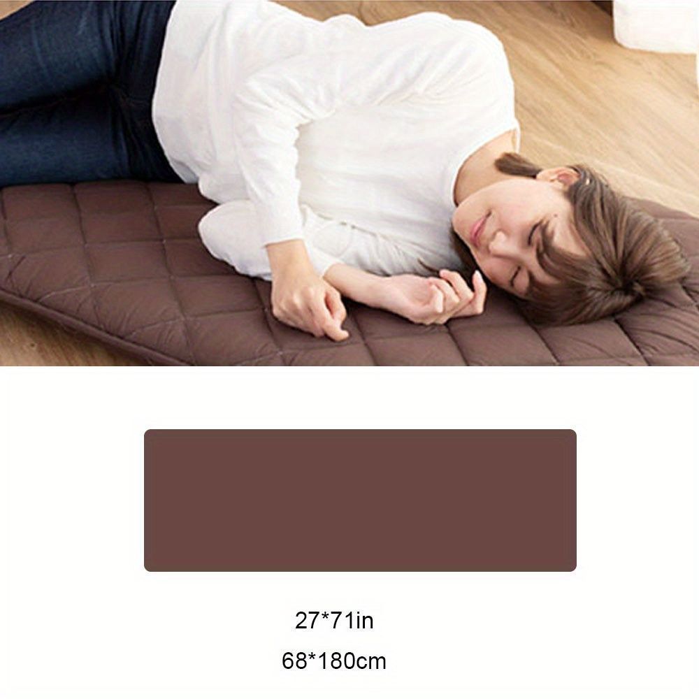 寝具 マットレス 長椅子クッション 昼寝マット 長いスリーピングパッド ノルディックシンプルクールトカバー トラック用オーバーナイトスリープ キャンプ アウトドア 車 リビング 休憩 仮眠 68×180cm ブラウン ブルー ナチュラル NEXPOTALLINN_EU