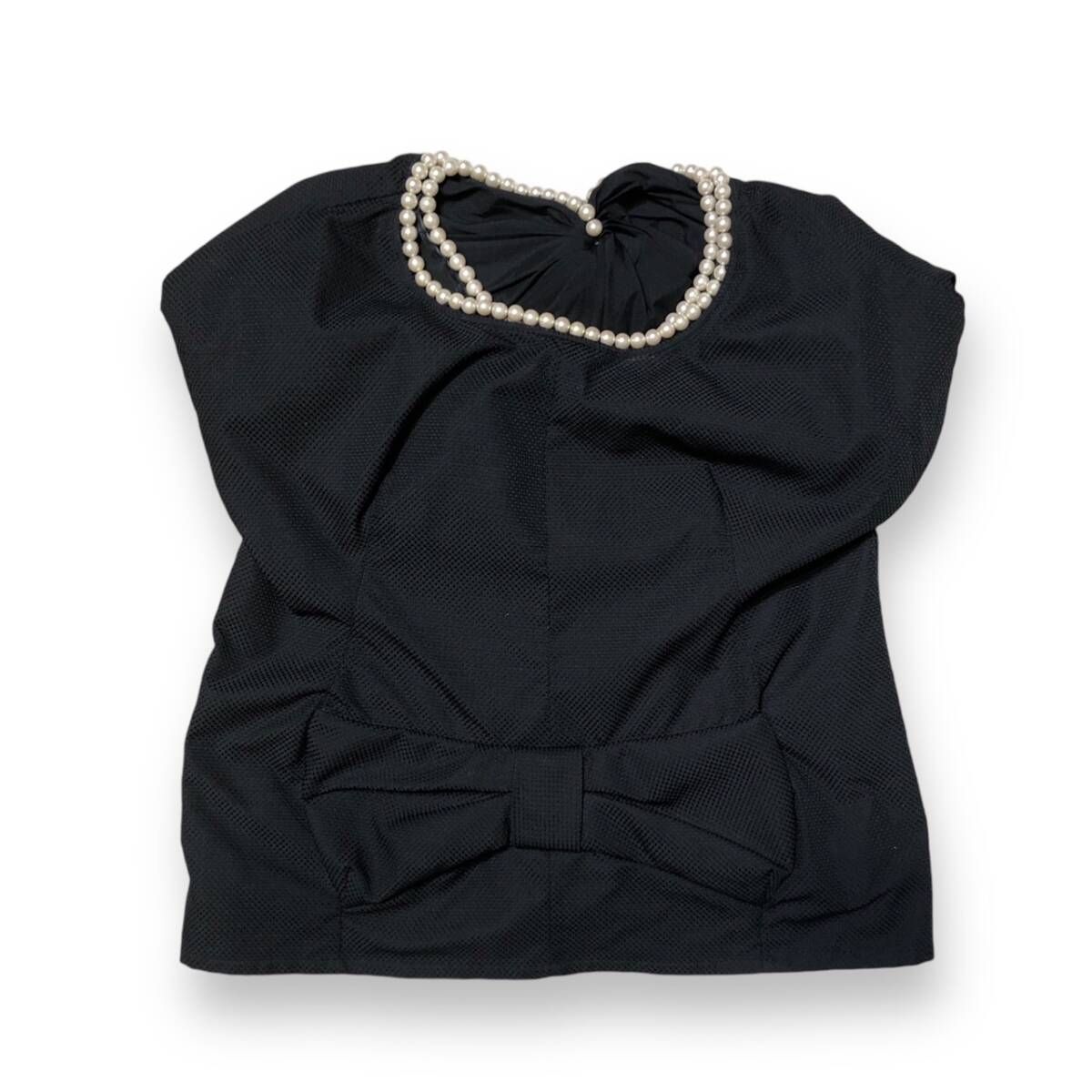 24ss JUNYA WATANABE PEARL RIBBON BLOUSE SHORT SLEEVE SHIRTS size  