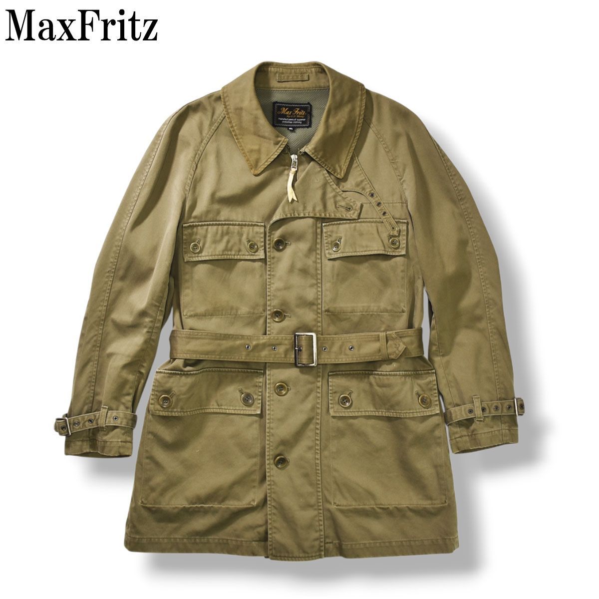 カーキ ミリタリージャケット MaxFritz マックスフリッツ ミリタリー ジャケット バイカー