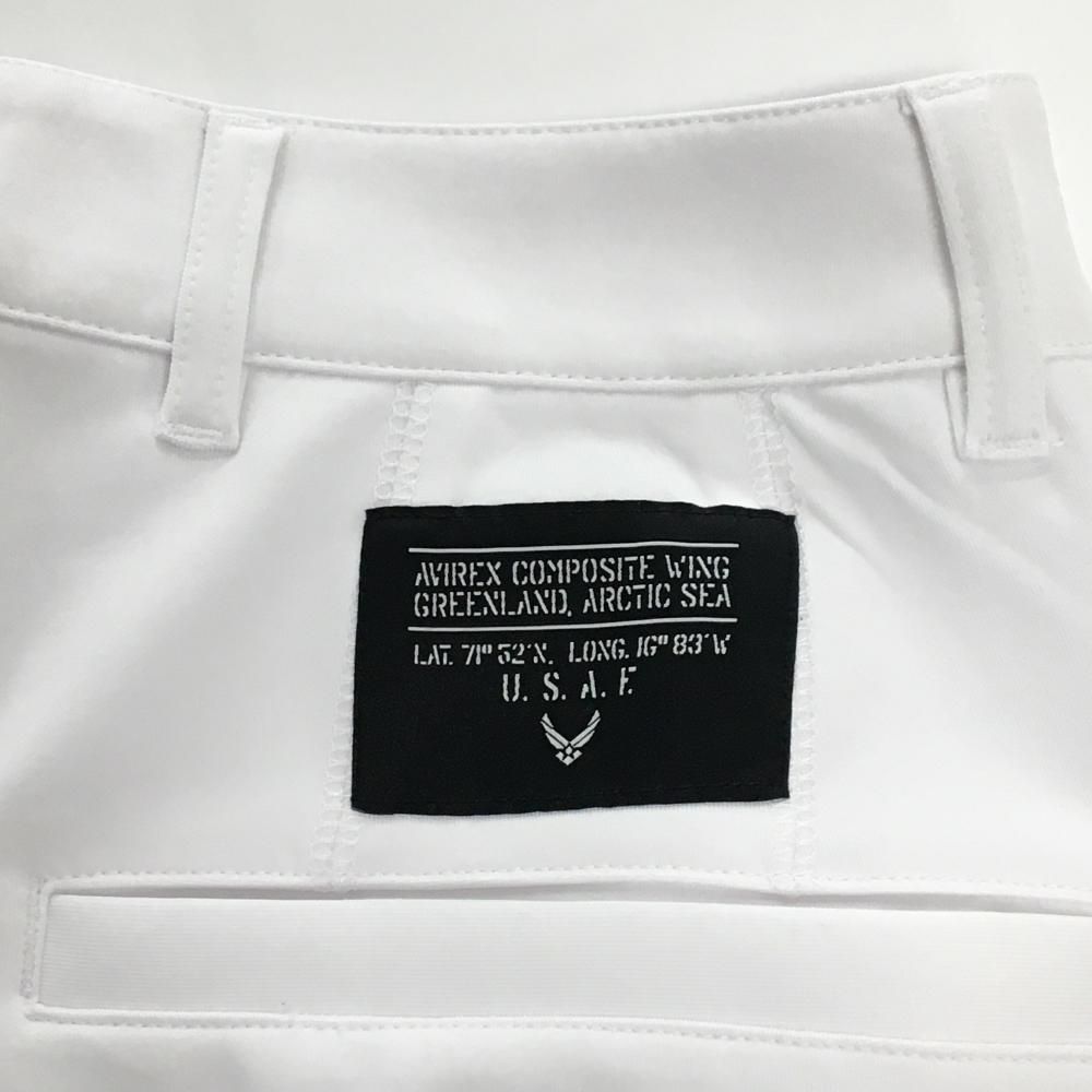 新品】アヴィレックスゴルフ ハーフパンツ 白 ストレッチ メンズ