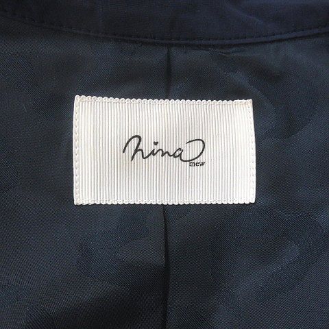 ニーナミュウ nina mew トレンチコート ダブル 総裏地 ビジュー