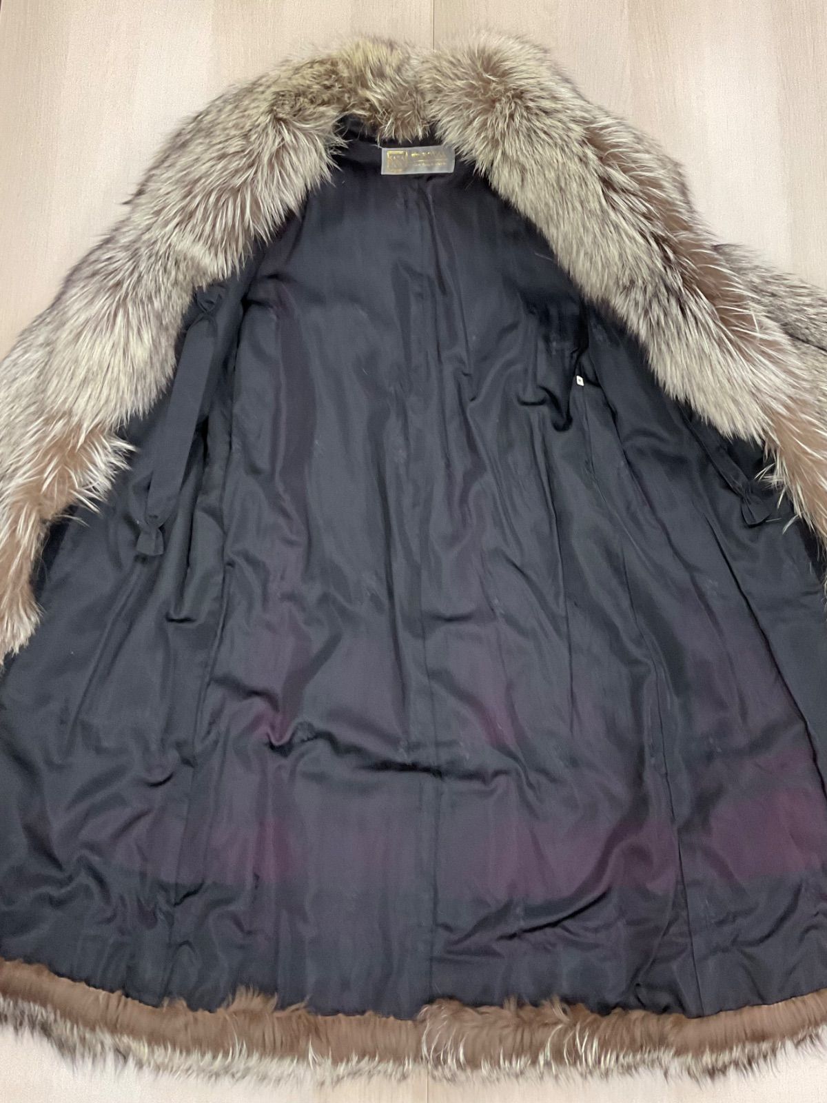 毛皮 リアルファー サガフォックス ロイヤル ブルーフォックス 13号 極