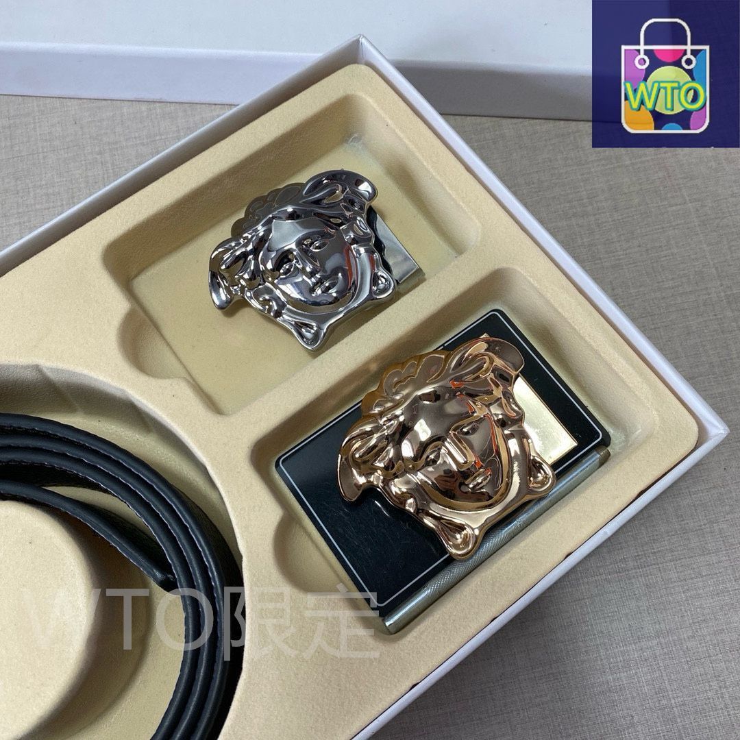本日特価] ヴェルサーチ Versace 高級レザー ベルト＆バッグ