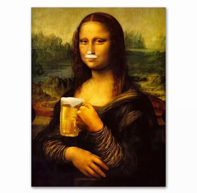 A4 モナリザ パロディ 名画 レオナルド•ダ•ヴィンチ ポップ アート